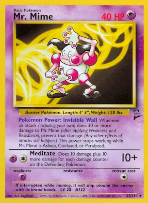 Mr. Mime #27 – Base Set 2