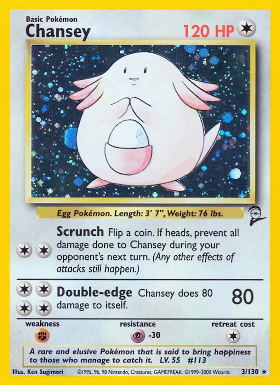 Chansey #3 – Base Set 2