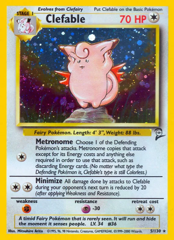 Clefable #5 – Base Set 2