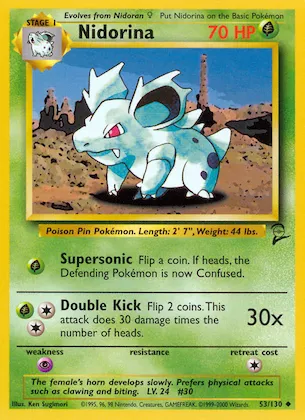 Nidorina #53 – Base Set 2