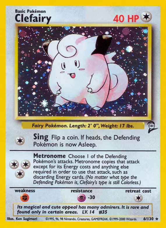 Clefairy #6 – Base Set 2