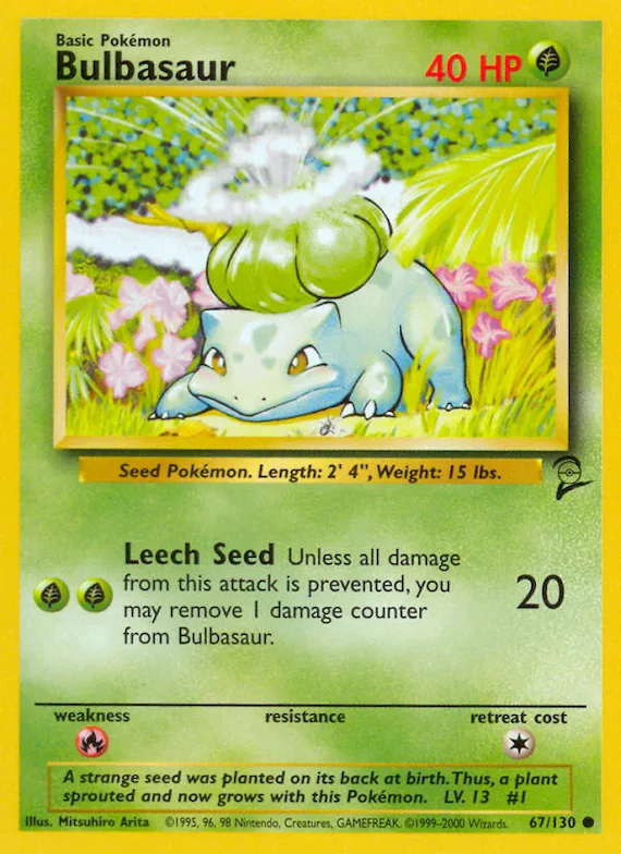 Bulbasaur #67 – Base Set 2