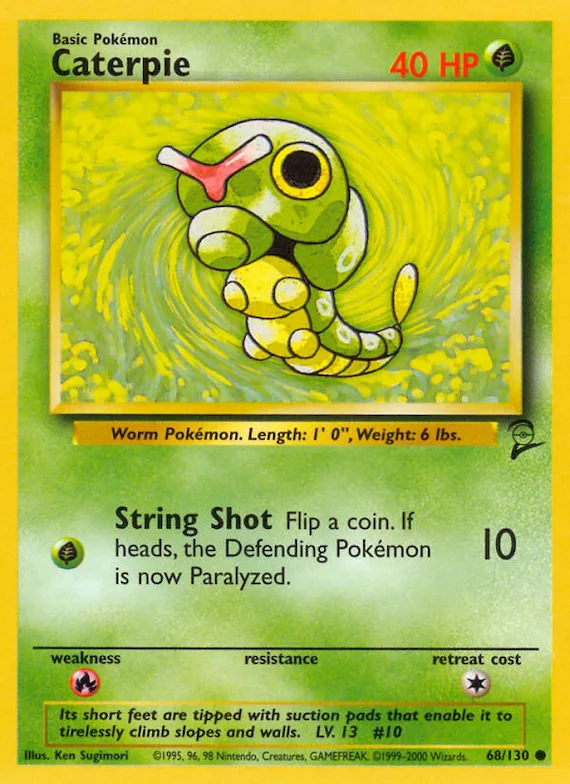 Caterpie #68 – Base Set 2