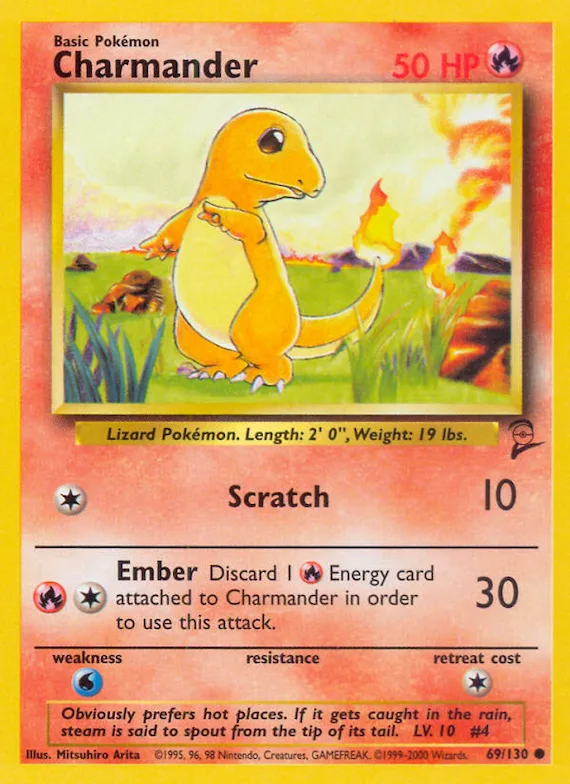Charmander #69 – Base Set 2