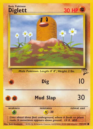 Diglett #71 – Base Set 2