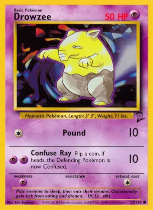 Drowzee #73 – Base Set 2