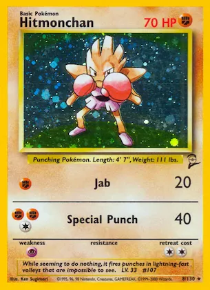 Hitmonchan n° 8 – Base Set 2