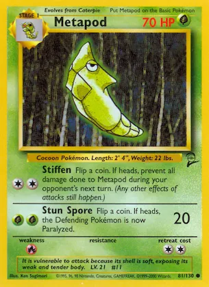 Metapod n° 81 – Base Set 2