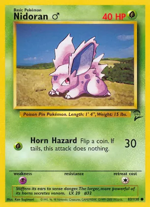 Nidoran ♂ #83 – Base Set 2