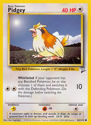 Pidgey #86 – Base Set 2