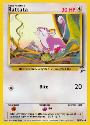 Rattata n° 89 – Base Set 2
