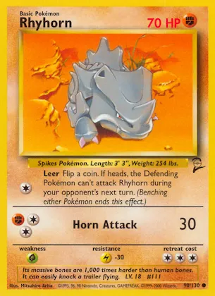 Rhyhorn #90 – Base Set 2