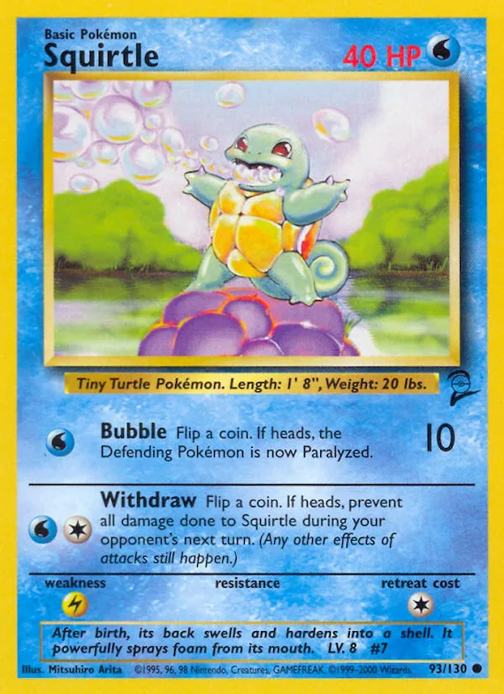 Squirtle #93 – Base Set 2