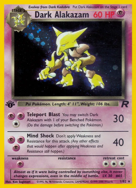 Dark Alakazam #1 – Team Rocket