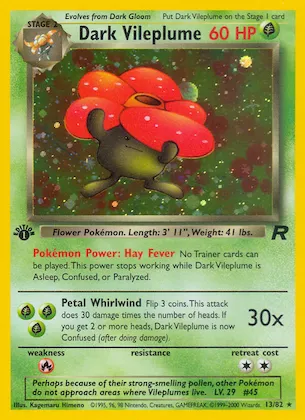 Dark Vileplume #13 – Team Rocket