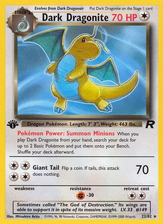 Dark Dragonite #22 – Team Rocket