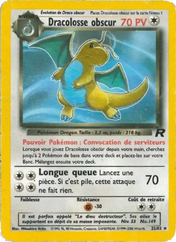 Dracolosse obscur 22 – Team Rocket