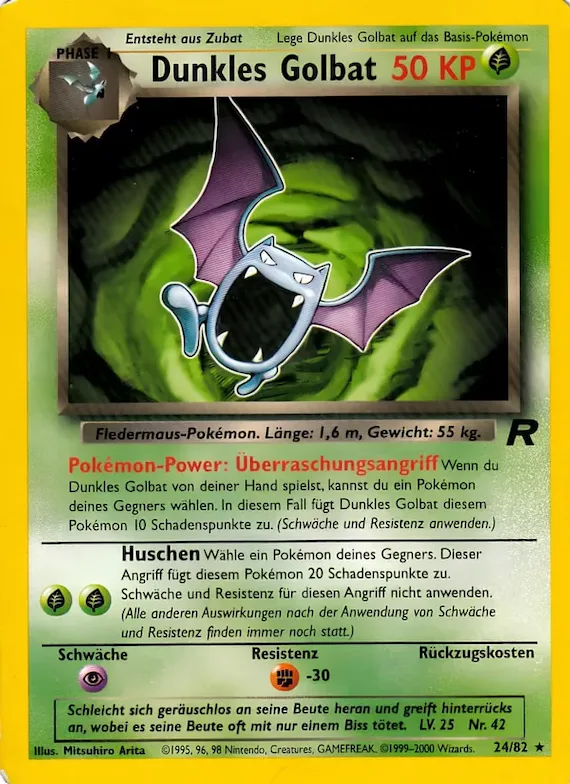 Dunkles Golbat 24 – Team Rocket