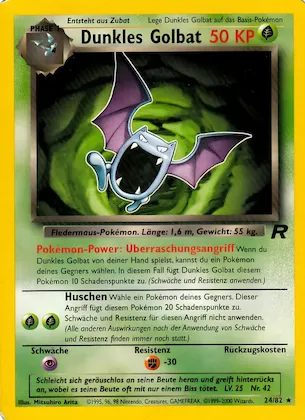 Dunkles Golbat Nr. 24 – Team Rocket