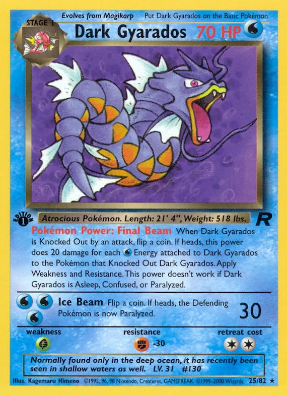 Dark Gyarados #25 – Team Rocket