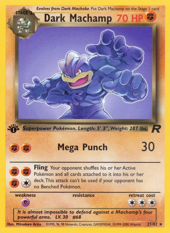 Dark Machamp #27 – Team Rocket