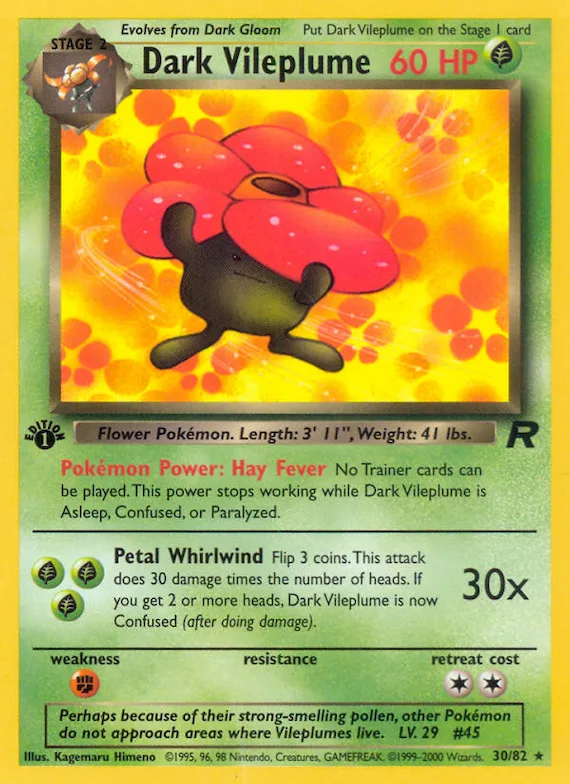 Dark Vileplume #30 – Team Rocket