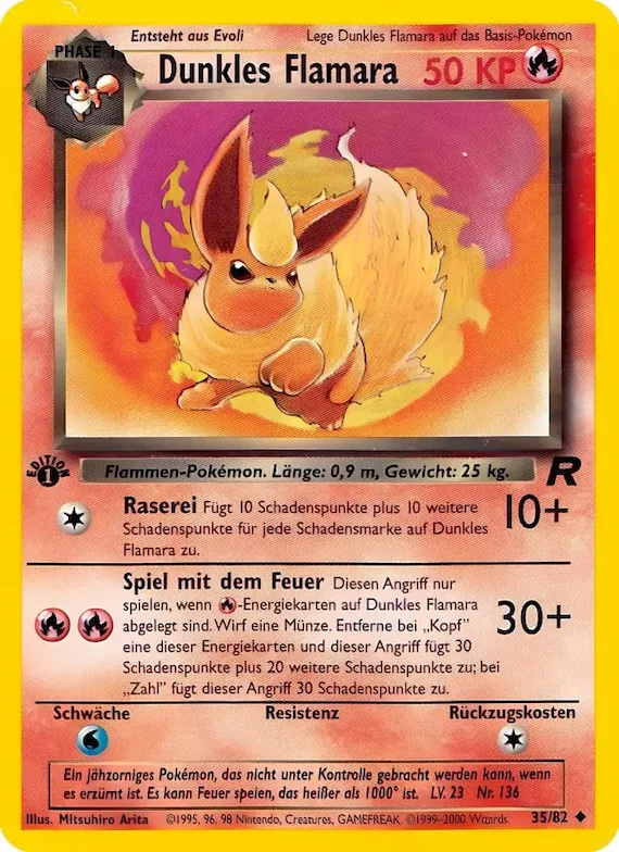 Dunkles Flamara 35 – Team Rocket
