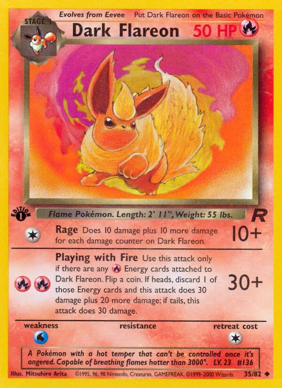 Dark Flareon #35 – Team Rocket