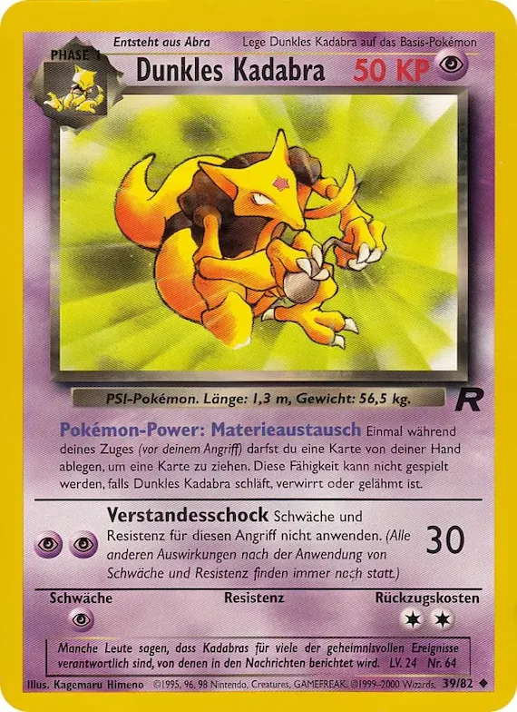 Dunkles Kadabra 39 – Team Rocket