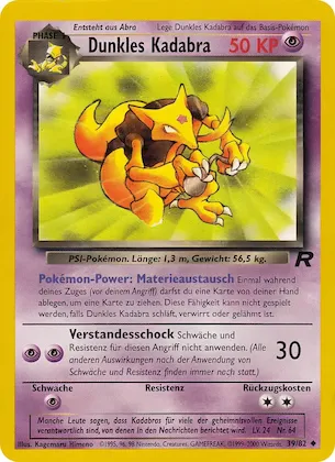 Dunkles Kadabra Nr. 39 – Team Rocket