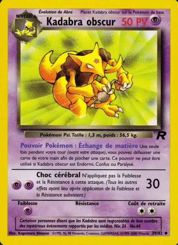 Kadabra obscur 39 – Team Rocket