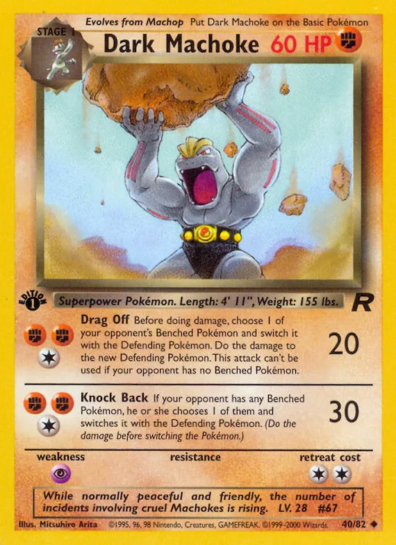 Dark Machoke #40 – Team Rocket