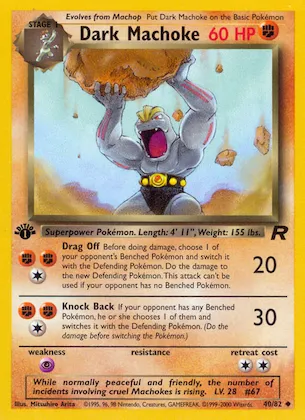 Dark Machoke #40 – Team Rocket