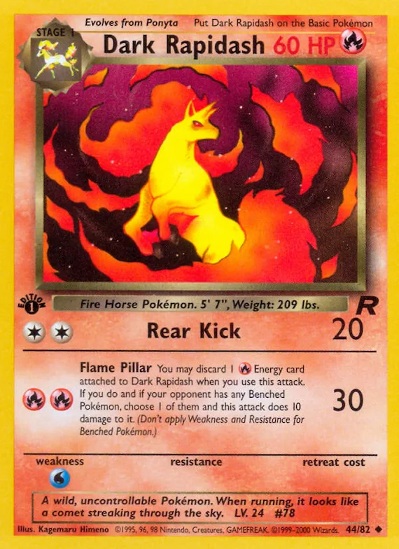 Dark Rapidash #44 – Team Rocket