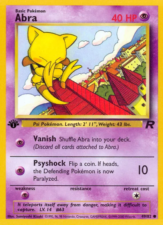 Abra #49 – Team Rocket