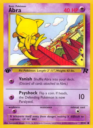 Abra #49 – Team Rocket