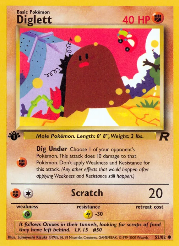 Diglett #52 – Team Rocket