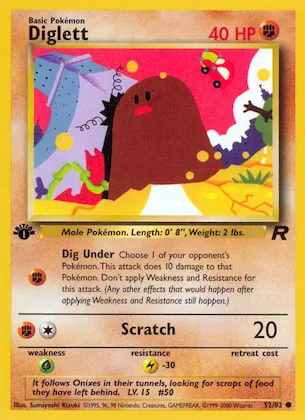 Diglett #52 – Team Rocket