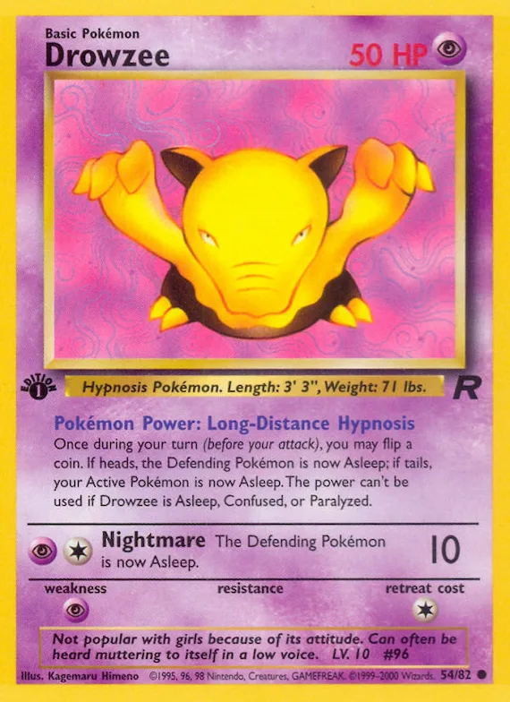 Drowzee #54 – Team Rocket