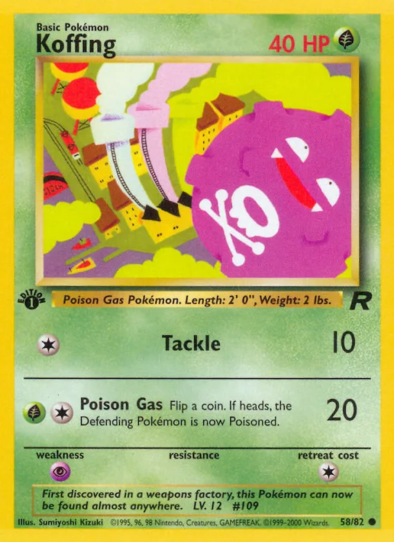Koffing #58 – Team Rocket