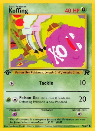 Koffing #58 – Team Rocket