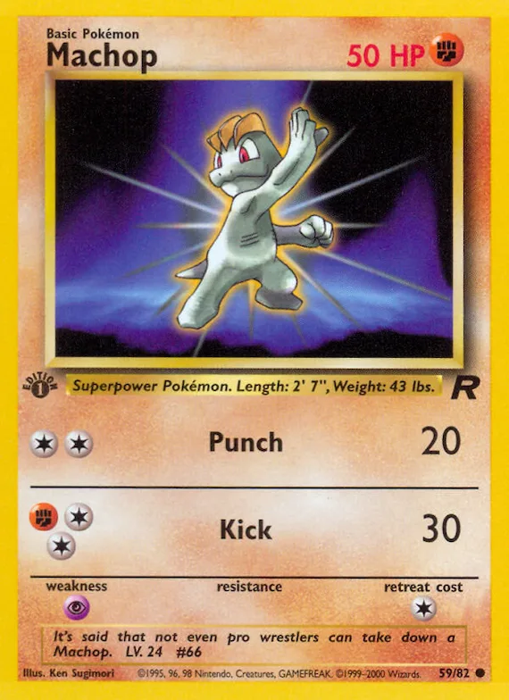 Machop #59 – Team Rocket