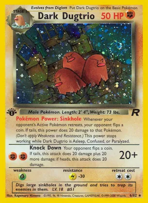 Dark Dugtrio #6 – Team Rocket