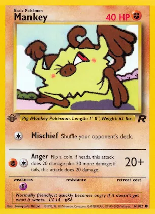 Mankey #61 – Team Rocket