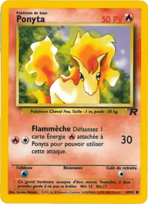 Ponyta n° 64 – Team Rocket