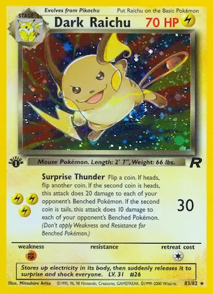 Dark Raichu #83 – Team Rocket