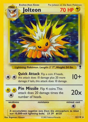 Jolteon #14 – Legendary Collection