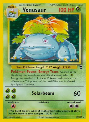 Venusaur n° 18 – Legendary Collection