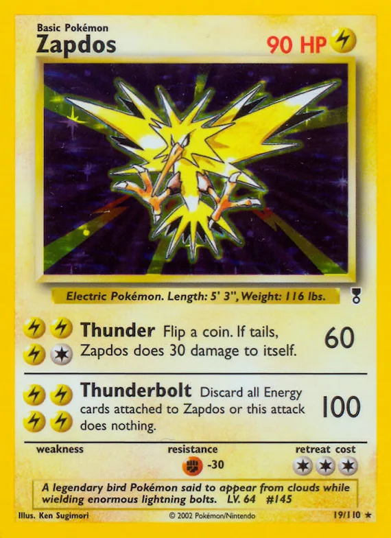 Zapdos #19 – Legendary Collection