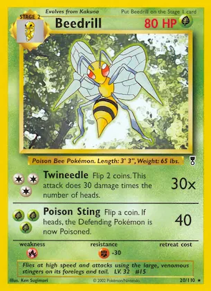 Beedrill n° 20 – Legendary Collection